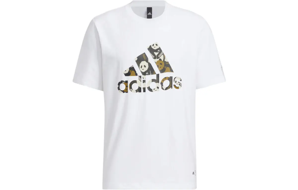 Adidas Set in Sleeve T Shirt Unisex White