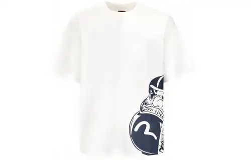 EVISU T Shirts Men's Crew Neck Moderate Straight Fit