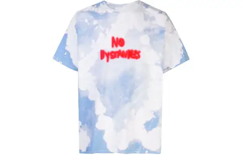 Travis Scott T Shirts Unisex Blue Crew Neck Moderate Straight Fit