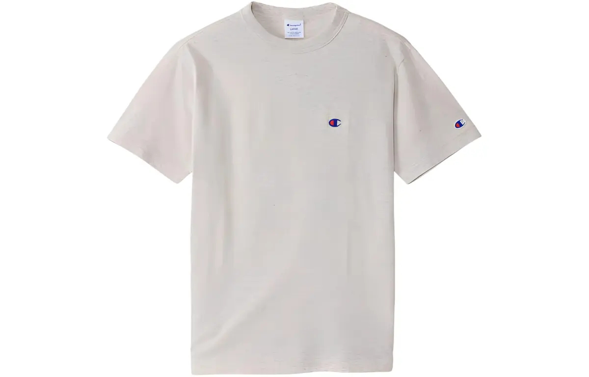 Champion T Shirt Japan Version Unisex Ecru