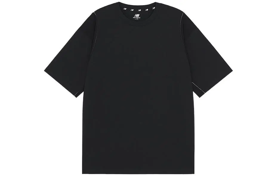 New Balance New Balance Japan T-Shirts Men's Black Crew Neck Moderate Straight Fit