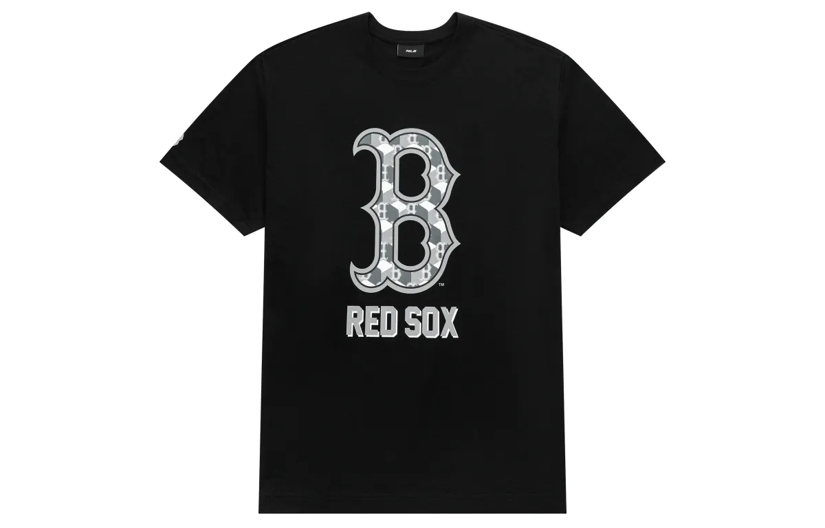 MLB Drop Shoulder Sleeve T-Shirt Unisex Black