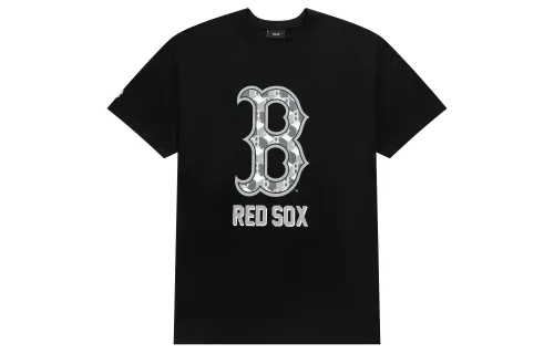 MLB Drop Shoulder Sleeve T-Shirt Unisex Black