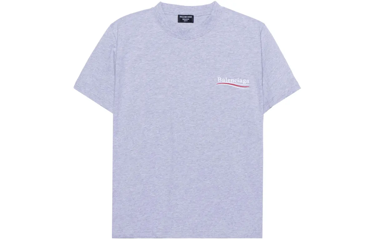 Balenciaga T Shirt Slim Fit Men's Gray