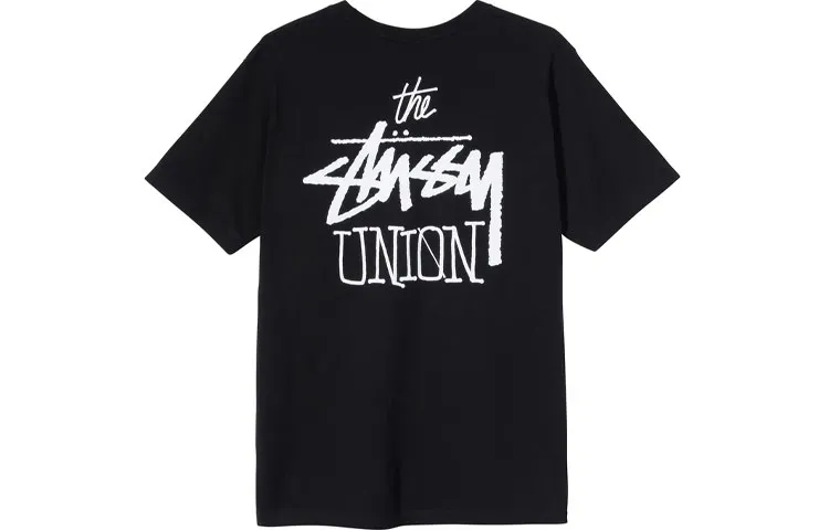 Stussy X Union Stussy X UNION T-Shirts Men's Crew Neck Moderate Straight Fit
