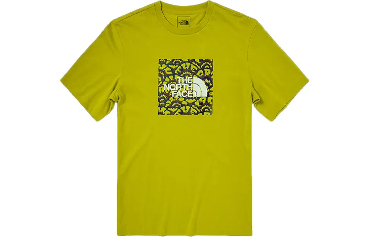THE NORTH FACE Set in Sleeve T Shirt Men's Yellow Green