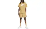 Nike T Shirts Men's Yellow Crew Neck Moderate