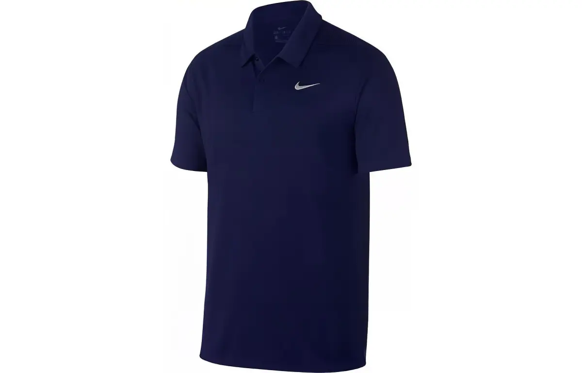 Nike T-Shirts Men's Blue Polo Collar Moderate Straight Fit