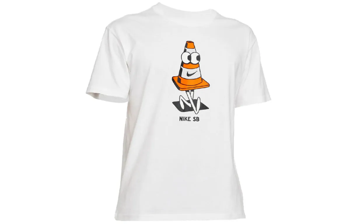 Nike T-Shirts Men's White Crew Neck Moderate