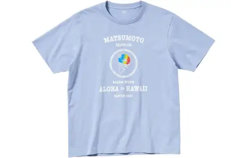 UNIQLO T Shirt Unisex Aqua Blue