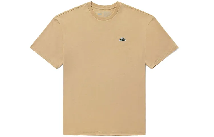 Vans T-Shirts Unisex Khaki Crew Neck Moderate Straight Fit