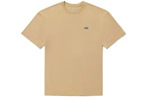 Vans T Shirts Unisex Khaki Crew Neck Moderate Straight Fit