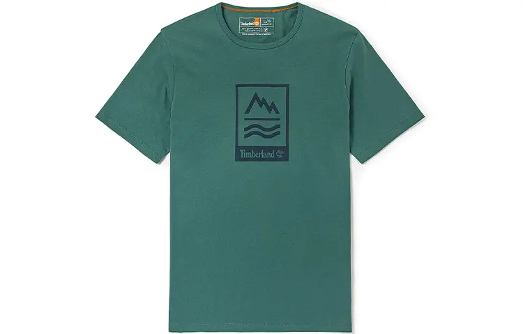 Timberland Set in Sleeve T Shirt Men's Blue Green