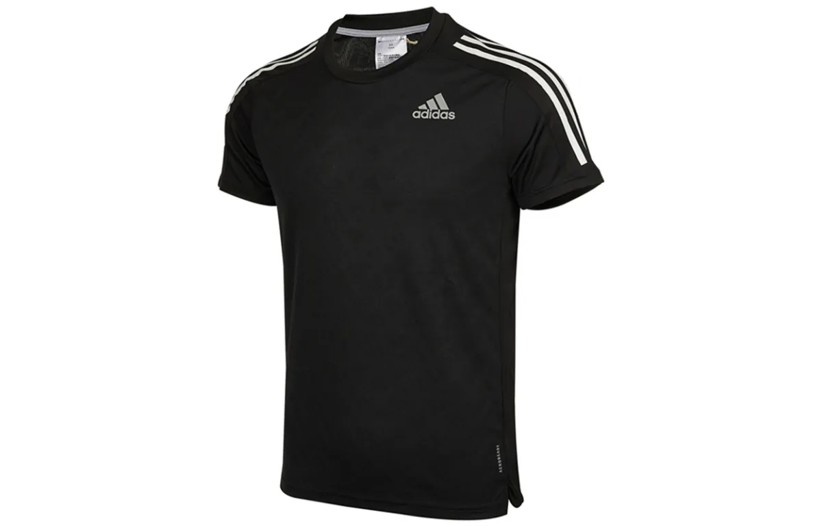 Adidas Set in Sleeve T Shirt Men's Black