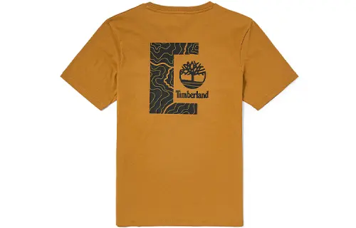 Timberland Drop Shoulder Sleeve T Shirt Men's Wheat