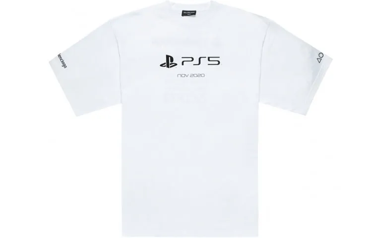 Balenciaga x PlayStation FW21 T Shirt Men's White