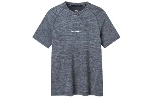 ANTA T Shirts Men's Wax Gray Crew Neck Moderate