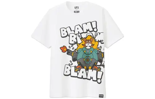 UNIQLO T Shirts Unisex White Crew Neck Moderate Straight Fit