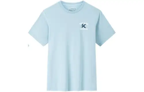 ANTA T Shirts Men's Blue Crew Neck Moderate Straight Fit