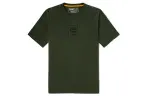 Timberland T Shirts Men's Luggage Bag Green Crew Neck Moderate Straight Fit