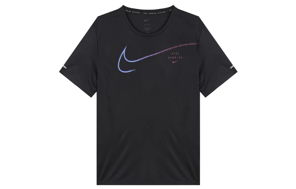 Nike Dri-Fit T-Shirts Men's Black Crew Neck Moderate