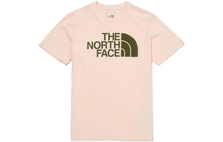 THE NORTH FACE T-Shirts Unisex Pink Crew Neck Moderate Straight Fit