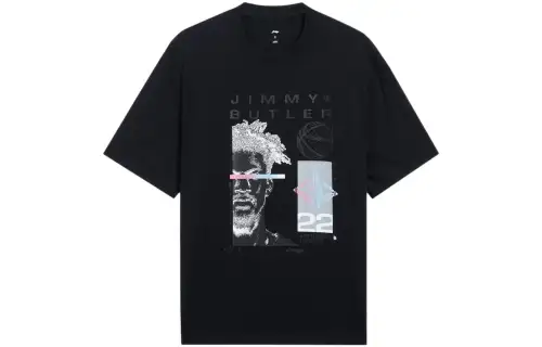 Li Ning Sports Basketball Collection T Shirts Men's Crew Neck Moderate Straight Fit