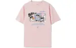 Li Ning Sports Fashion Collection T Shirts Unisex Light Water Pink Crew Neck Moderate Straight Fit