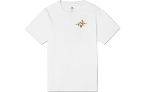 Converse Drop Shoulder Sleeve T-Shirt Men's White