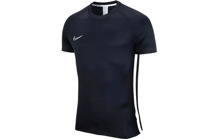 Nike T-Shirts Men's Black Crew Neck Thin Straight Fit