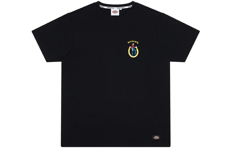 Dickies T Shirts Unisex Black Crew Neck Moderate Straight Fit