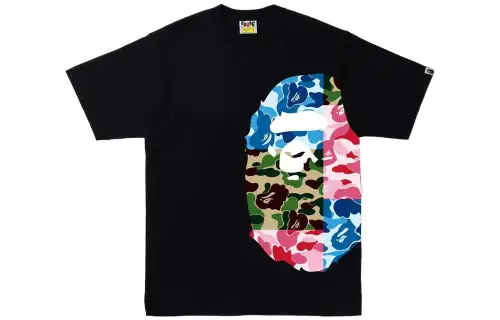 Bape Abc Camo Crazy Side Big Ape Head Tee