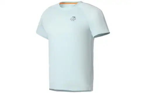 Li Ning Running Collection Summer T Shirt Men's Light Blue Bowl