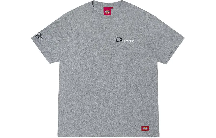 Dickies Straight Fit T Shirt Unisex Medium Feather Gray