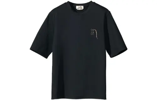 HERMES T Shirt Men's Marine Blue