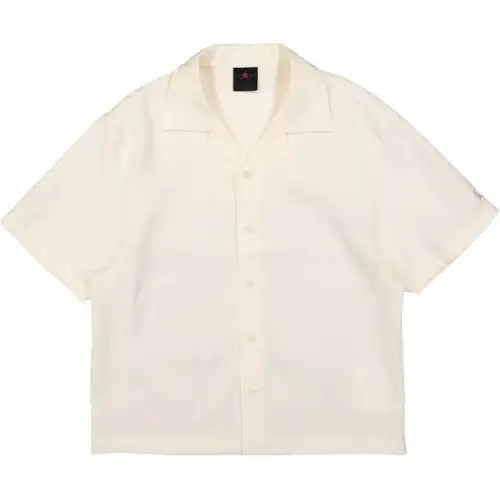 Jordan T Shirts Men's White Polo Collar Moderate Straight Fit