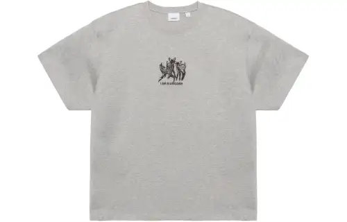 Burberry Fawn Enbroidered T Shirt