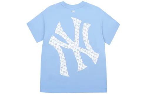 MLB Drop Shoulder Sleeve T-Shirt Unisex Sky Blue
