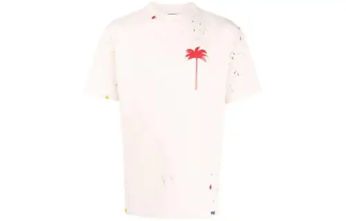 PALM ANGELS Palm Tree Painted T shirt