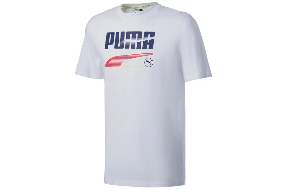 PUMA Set-in Sleeve T-Shirt Men's White