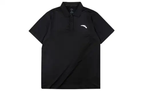 ANTA T Shirts Men's Black Moderate Straight Fit