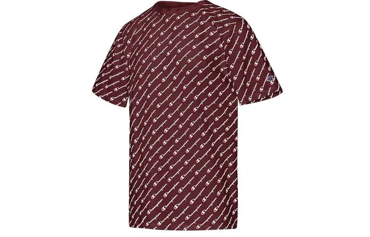 Champion T Shirt US Version Unisex Maroon