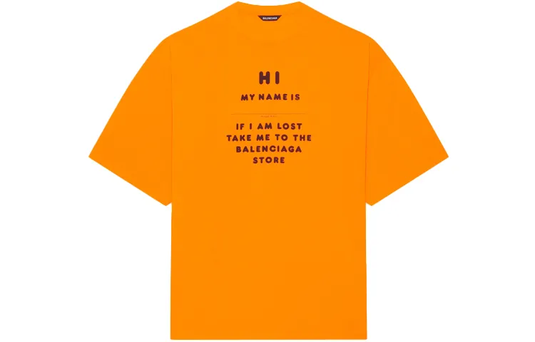 Balenciaga T Shirt Men's Orange