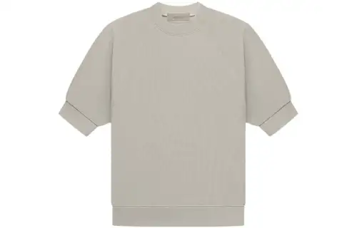 Fear of God Essentials SS23 Ss Waffle Sweatshirt Seal Waffle solid color short-sleeved American heavyweight T-shirt men's seal gray