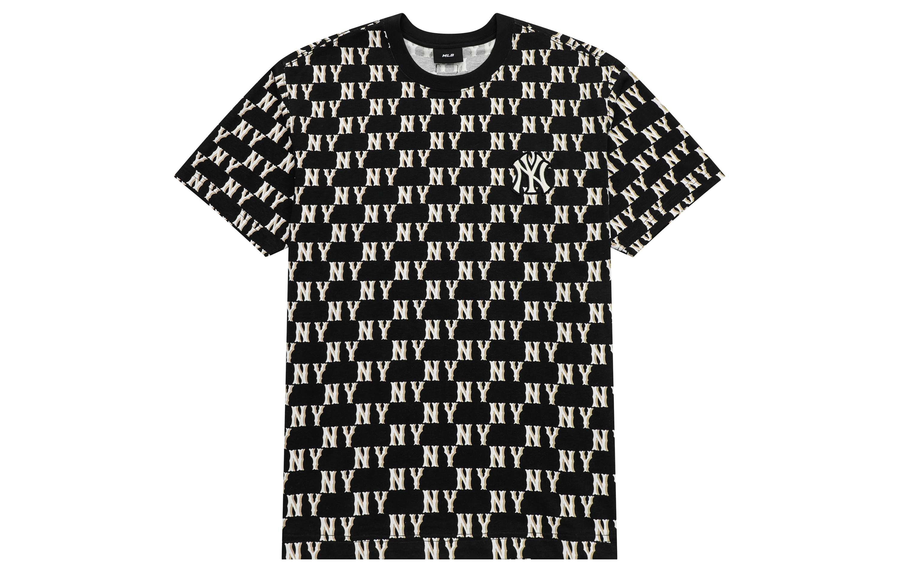MLB Black short sleeve T-shirt for men and women, with your logo imprint