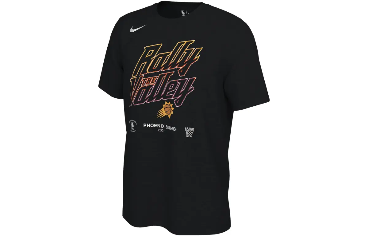 Nike T-Shirts Men's Black Crew Neck Moderate Straight Fit