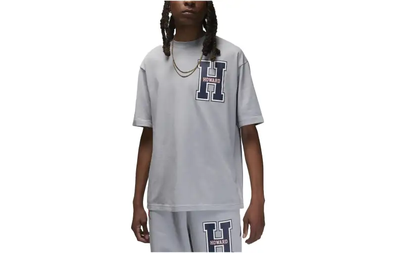 Nike T Shirts Men's Gray Crew Neck Thin Straight Fit
