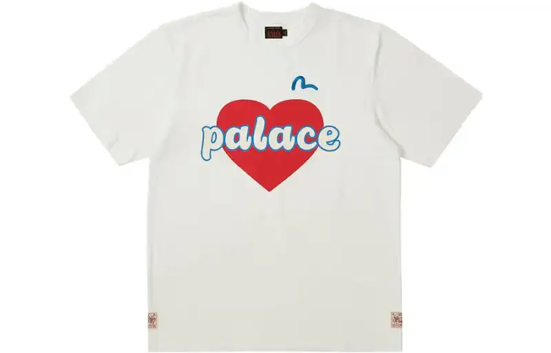 PALACE X Evisu Heart T shirt