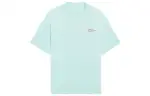 Li Ning Sports Trendy Collection T Shirts Men's Eggshell Blue Crew Neck Moderate Straight Fit