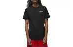Jordan T Shirts Men's Black Crew Neck Moderate Straight Fit